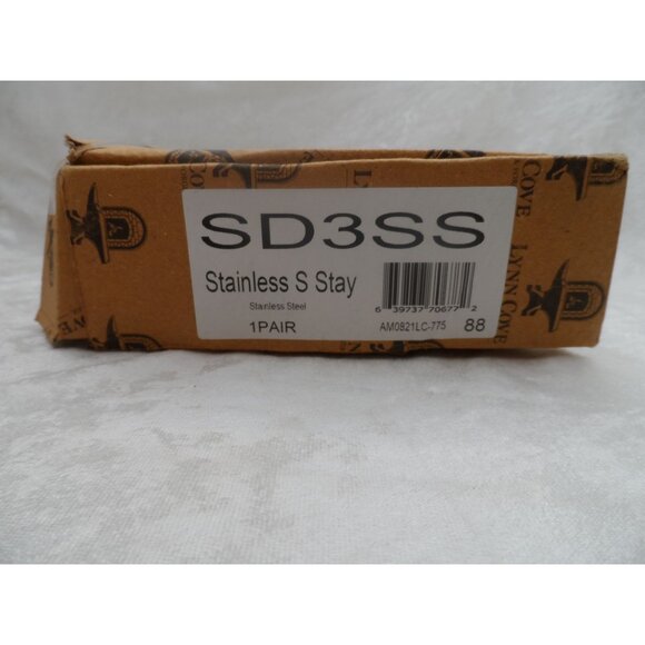 Lynn Cove Foundry Stainless S Shutter Stay Pair Black Powder Coat SD3SS - Picture 7 of 7